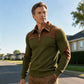 🔥LAST DAY SALE ONLY ￡18.99!!💥Men's Quarter Zip Corduroy Knit Sweater🧶
