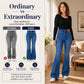 🔥LAST DAY SALE ONLY￡17.99!!☀️Women's High Elastic Waist Flare Jeans