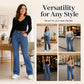 🔥LAST DAY SALE ONLY￡17.99!!☀️Women's High Elastic Waist Flare Jeans