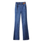 🔥LAST DAY SALE ONLY￡17.99!!☀️Women's High Elastic Waist Flare Jeans
