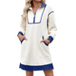 🔥LAST DAY SALE ONLY ￡19.99!!🔥Women's Casual Half-Zip Sweatshirt Dress