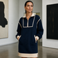 🔥LAST DAY SALE ONLY ￡19.99!!🔥Women's Casual Half-Zip Sweatshirt Dress