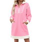 🔥LAST DAY SALE ONLY ￡19.99!!🔥Women's Casual Half-Zip Sweatshirt Dress