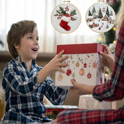 🔥 LAST DAY SALE £7.99!!🎄Christmas Embroidery KIT