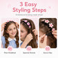 🎀 Cartoon Braiding Headband for Girls: Mini Clips, Instant Braids, Gentle Acrylic, All-Day Secure Fit
