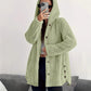 Women's Loose-Fit Hooded Plush Jacket