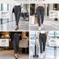 ⏳LAST DAY SALE ONLY ￡20.99!!🔥 Polished Fit, Flexible Comfort✨Women's Pleated Double-Ring Tapered Pants