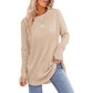 ⏳LAST DAY SALE ONLY ￡13.99!!🔥🍂Women's Casual Crewneck Top with Thumbholes