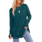 ⏳LAST DAY SALE ONLY ￡13.99!!🔥🍂Women's Casual Crewneck Top with Thumbholes