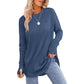 ⏳LAST DAY SALE ONLY ￡13.99!!🔥🍂Women's Casual Crewneck Top with Thumbholes