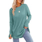 ⏳LAST DAY SALE ONLY ￡13.99!!🔥🍂Women's Casual Crewneck Top with Thumbholes