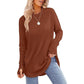 ⏳LAST DAY SALE ONLY ￡13.99!!🔥🍂Women's Casual Crewneck Top with Thumbholes