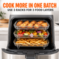 ⏳LAST DAY SALE ONLY ￡8.99!!🍳Food-Grade 304 Stainless Steel Air Fryer Stackable Rack | Grill & Toast Kitchen Accessory🍗✨