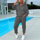 ⏳LAST DAY SALE ONLY ￡29.99!!🔥Women's Hooded Sweatshirt & Lounge Pants Set