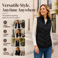 Women's Quilted Stand Collar Puffer Vest