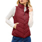 Women's Quilted Stand Collar Puffer Vest