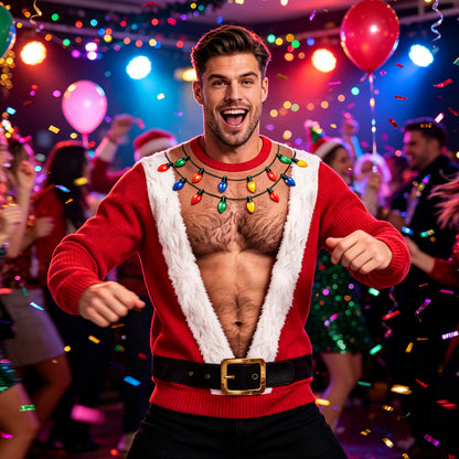 ⏳LAST DAY SALE 70% OFF👍✨Men's Funny Christmas 3D Printed Muscle Sweatshirt