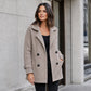 ⏳LAST DAY SALE 50% OFF!!🔥Women's Casual Double Breasted Lapel Coat🧥FREE SHIPPING🚚🇬🇧