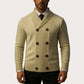 🧶 Double-Breasted Detail, Refined Shawl Collar | Men's Knit Cardigan ⚡ Free Shipping