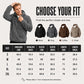 ⏳LAST DAY SALE ONLY ￡23.99!!🔥Men's Textured Sherpa Half-Zip Hooded Jacket