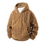⏳LAST DAY SALE ONLY ￡23.99!!🔥Men's Textured Sherpa Half-Zip Hooded Jacket