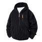 ⏳LAST DAY SALE ONLY ￡23.99!!🔥Men's Textured Sherpa Half-Zip Hooded Jacket