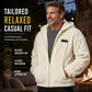 🔥LAST DAY SALE 50% OFF!!🔥Men's Cable Embossed Sherpa Fleece Zip Up Hooded with Pockets