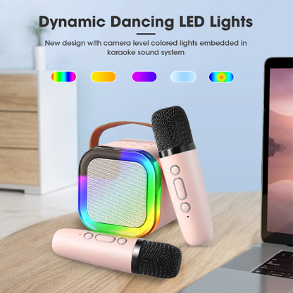 ⏳LAST DAY SALE ONLY ￡11.99!!✨🎵Mini Karaoke Machine for Kids with Wireless Microphones