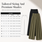 Women's Casual High Waisted Wide Leg Tailored Pants with Flowy Drape