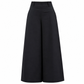 Women's Casual High Waisted Wide Leg Tailored Pants with Flowy Drape
