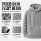 Men's Winter Warm Cable Knit Hoodie