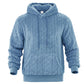 Men's Winter Warm Cable Knit Hoodie