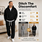 Men's Casual Half-Zip Hoodie & Wide-Leg Pants Set