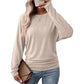 Women's Casual Crewneck Ruched HemTop