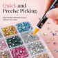 24-Grid Nail Art Rhinestone Set