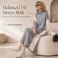 💖Black Friday Mega Deal – 50% off!💖 Women's Autumn Winter Color Block Knit 2-Piece Set Thickened Pullover Sweater and Skirt