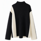 💖Black Friday Mega Deal – 50% off!💖 Women's Autumn Winter Color Block Knit 2-Piece Set Thickened Pullover Sweater and Skirt