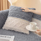 ⏳LAST DAY SALE 50% OFF!!❄️Cross Grid Solid Color Soft Velvet Sofa Pad, Modern Minimalist Design, Living Room Bedroom Decor, Pet Friendly Sofa Cover Cushion, Washable Reusable Couch Protector