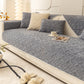 ⏳LAST DAY SALE 50% OFF!!❄️Cross Grid Solid Color Soft Velvet Sofa Pad, Modern Minimalist Design, Living Room Bedroom Decor, Pet Friendly Sofa Cover Cushion, Washable Reusable Couch Protector