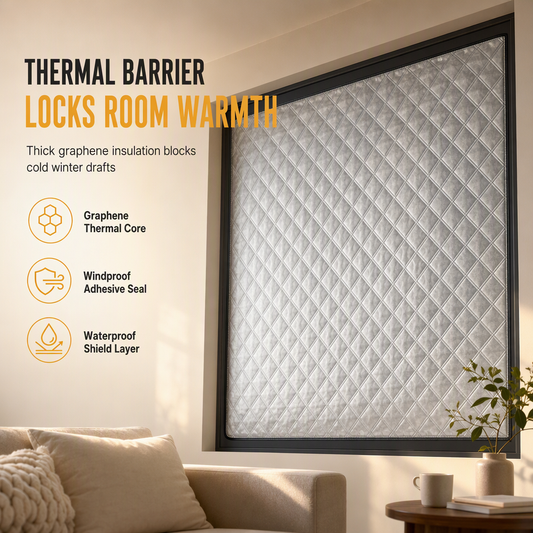 📢📢50% OFF !! ⏰Graphene Thermal Insulated Window Curtain for Winter Windproofing