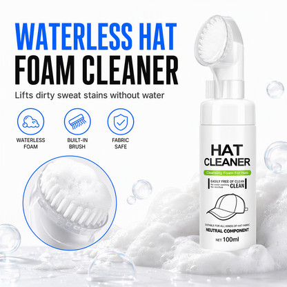 ⏳LAST DAY SALE ONLY ￡6.99!!🔥Rinse Free Hat Foam Cleaner for Sweat and Stain Removal