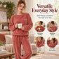 Women's Cozy Warm Coral Velvet Pajama Set