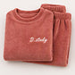 Women's Cozy Warm Coral Velvet Pajama Set