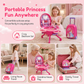 ⏳LAST DAY SALE ONLY ￡22.99!! 👑 3-in-1 Princess Vanity Suitcase – Magical, Portable, Kid-Safe 🧳