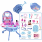 ⏳LAST DAY SALE ONLY ￡22.99!! 👑 3-in-1 Princess Vanity Suitcase – Magical, Portable, Kid-Safe 🧳