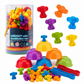 💗LAST DAY SALE 50% OFF🎁 Colour Me Smart! Counting & Sorting Play Set 🌈 | Fun Educational Toy with Bowls, Tweezers & Storage Tub for Colour Matching, Number Play & Creative Hands-On Learning 🧠✨