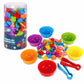 💗LAST DAY SALE 50% OFF🎁 Colour Me Smart! Counting & Sorting Play Set 🌈 | Fun Educational Toy with Bowls, Tweezers & Storage Tub for Colour Matching, Number Play & Creative Hands-On Learning 🧠✨