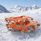 ⏳LAST DAY SALE ONLY ￡9.99!!❄️ 18-Teeth Stainless Steel Crampons — Flexible Silicone Frame & Double-Chain 🏔️