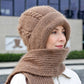 🔥LAST DAY SALE £6.99!!💞✨ Winter’s Sweet Little Luxury | Clever All-in-One Knit Hat & Scarf Set 🤍❄️ Soft twisted knit, keeps head and neck cosy without bulky layers🧣