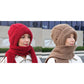 🔥LAST DAY SALE £6.99!!💞✨ Winter’s Sweet Little Luxury | Clever All-in-One Knit Hat & Scarf Set 🤍❄️ Soft twisted knit, keeps head and neck cosy without bulky layers🧣